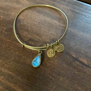 Alex and Ani Blue Teardrop Bracelet